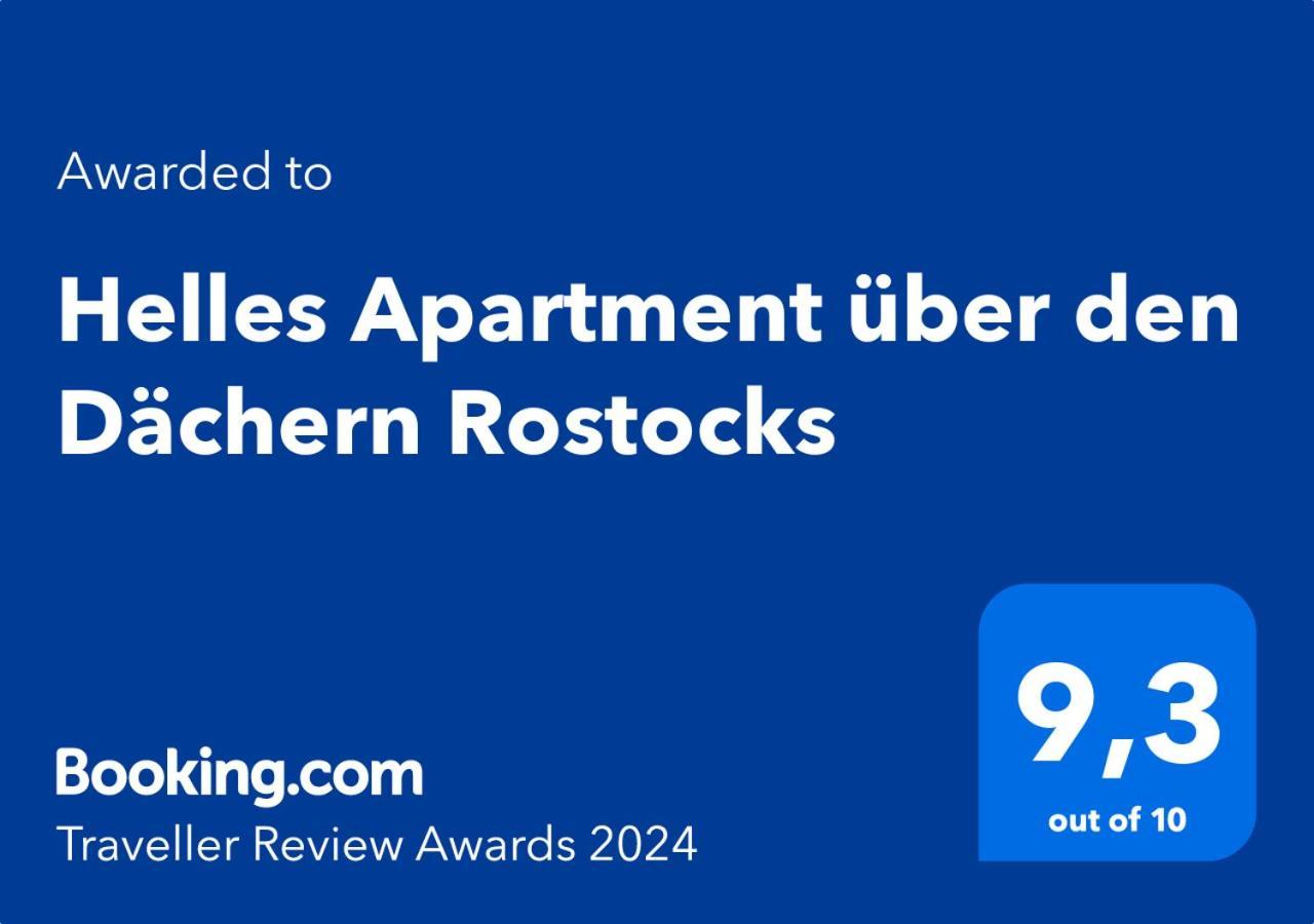 Helles Apartment Ueber Den Daechern Rostocks Exterior foto